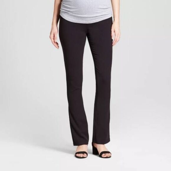 NWT Isabel Maternity Over Belly Crossover Panel Bootcut Pants Trousers - Picture 14 of 14